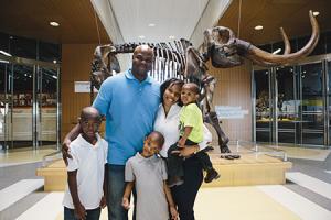 Family picture at the Heritage Center