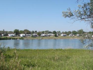 east totten trail campground on lake audubon photo