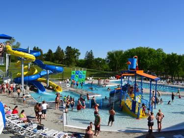 pools and slides at hillside aquatic complex photo